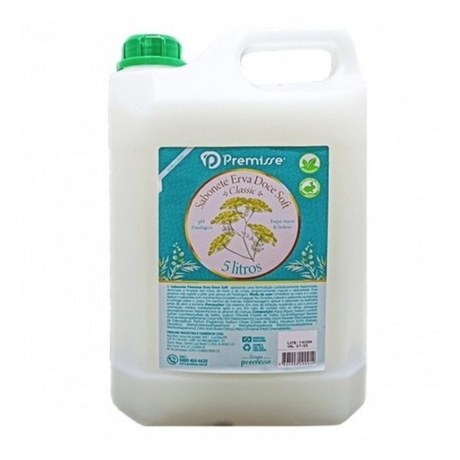 Sabonete líquido 5L Erva doce soft Premisse