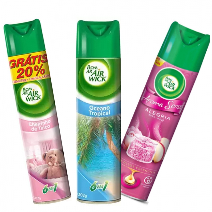 Odorizador de Ambiente spray 360ml BOM AR