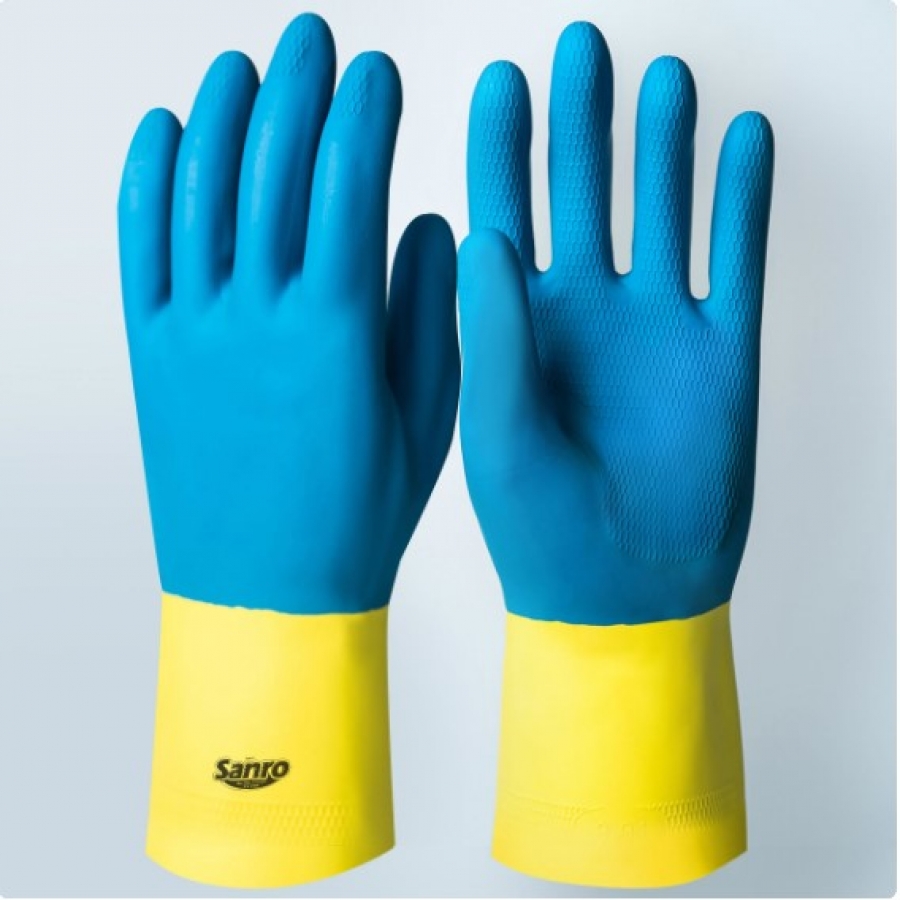 Luva Neoprene azul par Sanro 