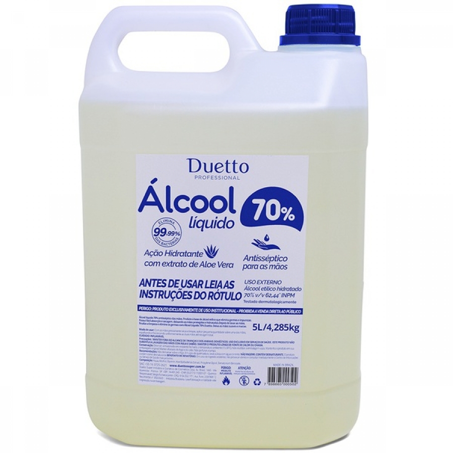 Álcool líquido 5L 70% Ibiquimica