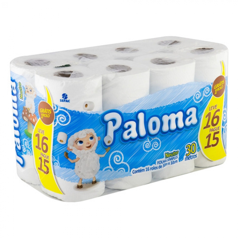 Papel Higiênico Paloma 30 metros