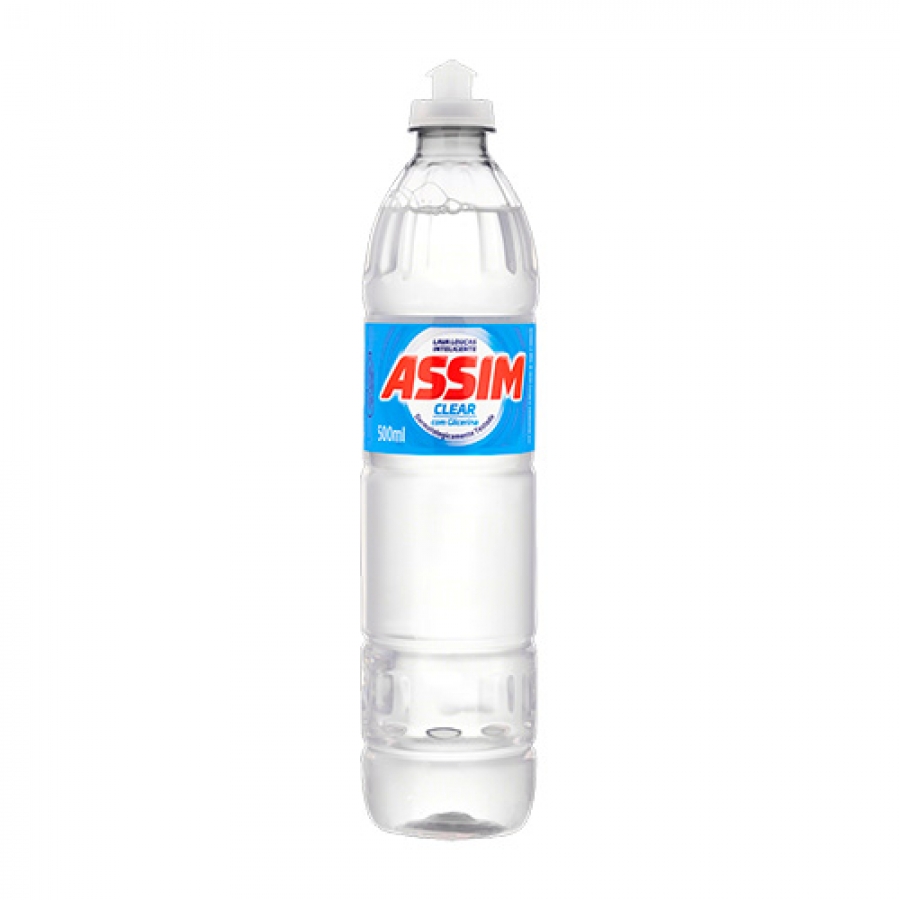 Detergente clear 500ml Assim